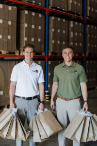 Declan and Dylan Cherry, directors of Traderbag
